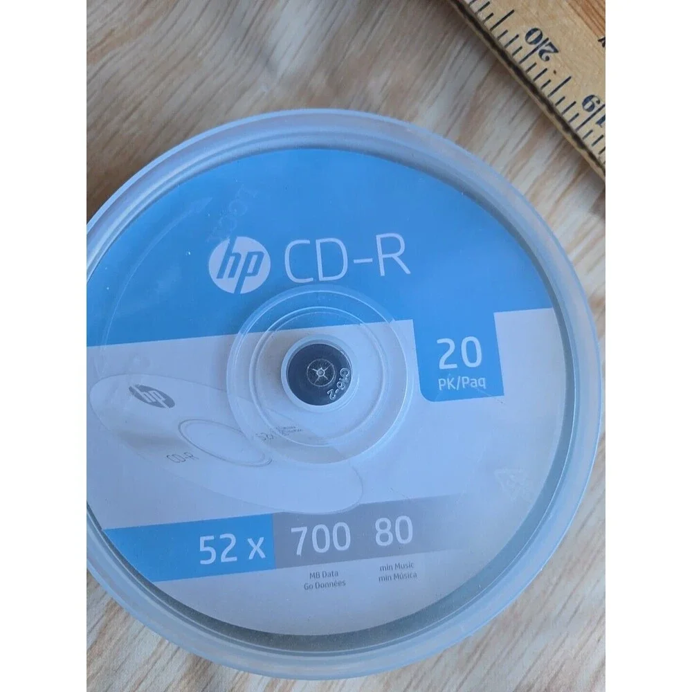 20 pack Hp CD-R 52 x 700MB 80 minute CD’s blank sealed